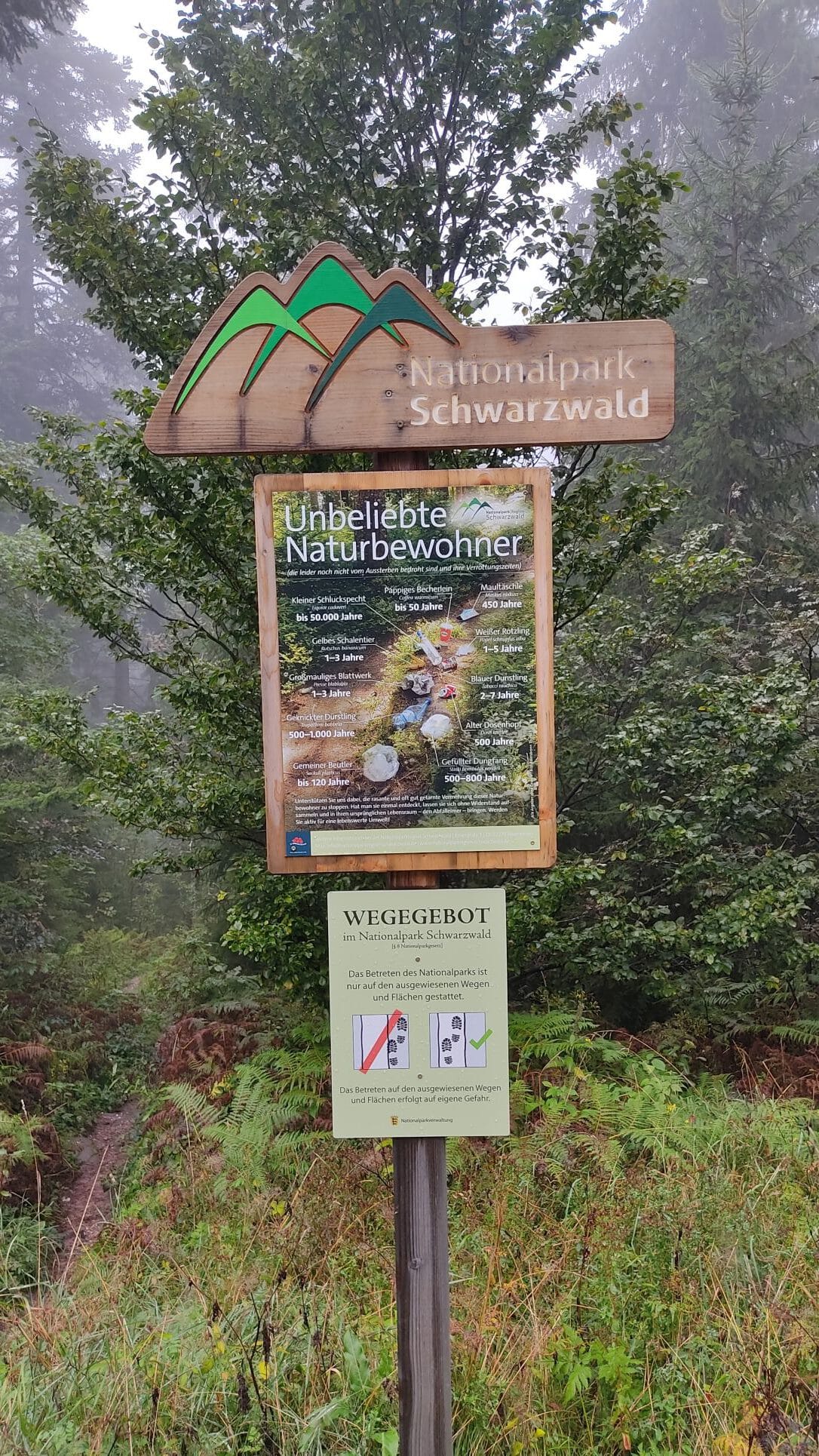 Wegegebot-Nationalpark